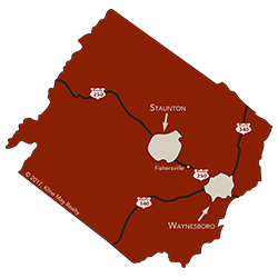Augusta County map