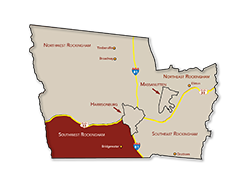 Southwest Rockingham map
