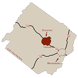 City of Staunton map