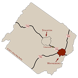 City of Waynesboro map